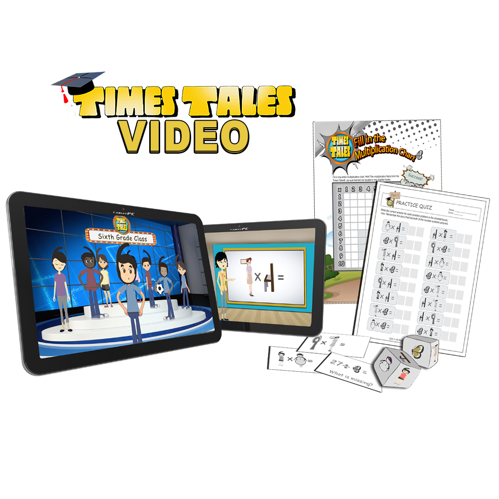 Times Tales® Deluxe BUNDLE - Memorize the UPPER Times Tables ONLY